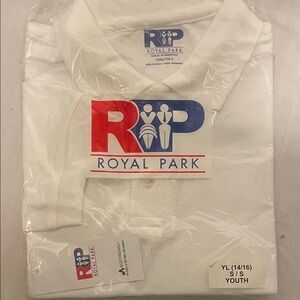 Youth White Polo Shirt Youth Large